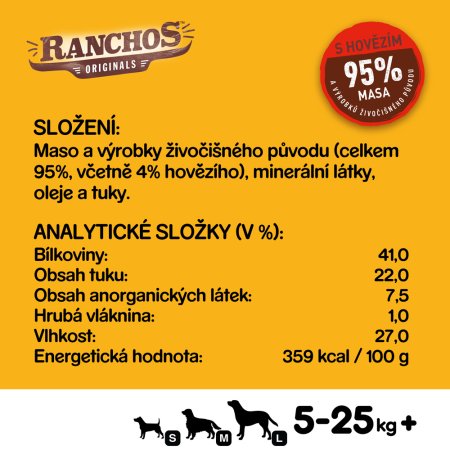 Pedigree Pochúťka Ranchos hovädzie 70 g