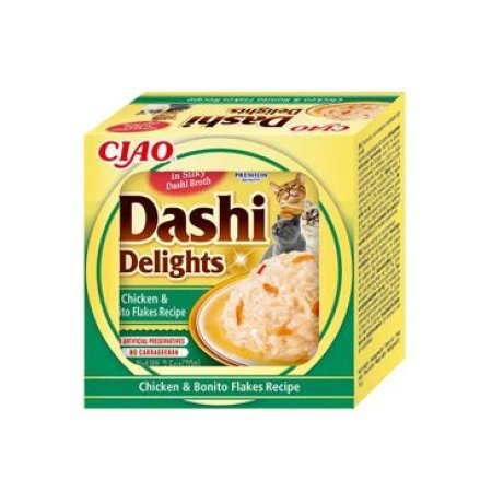 Chúru Cat CIAO Dashi kura a vločky z tuniak. pruh. 70g