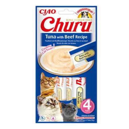 Chúru Cat Tuna with Beef Recipe 4x14g