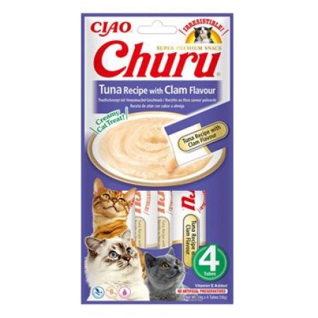 Chúru Cat Tuna Recipe with Clam Flavor 4x14g