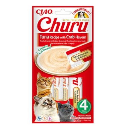 Chúru Cat Tuna Recipe with Crab Flavor 4x14g