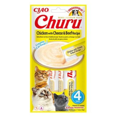 Chúru Cat Chicken with Beef & Cheese Recipe 4x14g