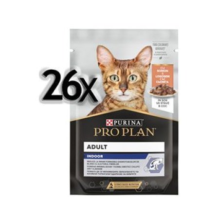Pro Plan Cat Housecat vrecko losos 26 x 85 g