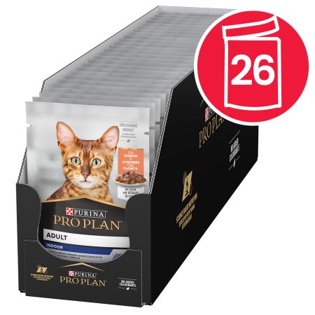 Pro Plan Cat Housecat vrecko losos 26 x 85 g