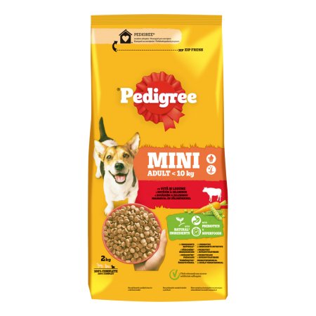 PEDIGREE granule Mini s hovädzím a hydinovým 2 kg