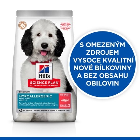Hill’s Science Plan Hypoalergénne pre veľké dospelé psy s lososom 12 kg