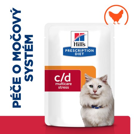 Hill’s Prescription Diet Feline c/d Urinary Stress kura 12 x 85 g