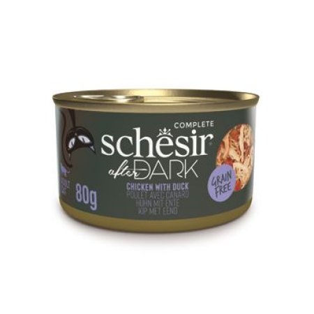 Schesir Cat konz. After Dark Wholefood kurá/kachňa 80g