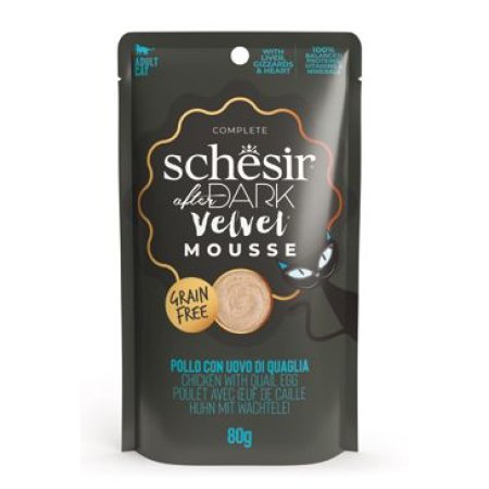 Schesir Cat sáček After Dark Velv.Mousse kurá/vajcia80g