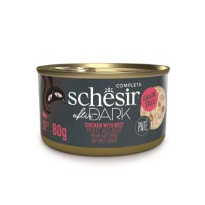 Schesir Cat konz. After Dark Paté kura/hovädzie 80g
