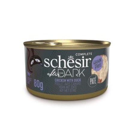 Schesir Cat konz. After Dark Paté kurá/kachňa 80g