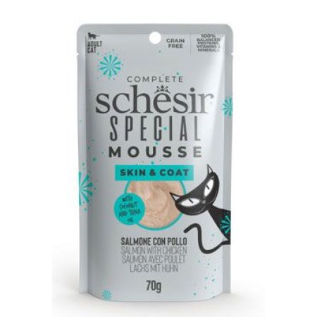Schesir Cat sáček Special Mousse Skin&Coat los/kur 70g