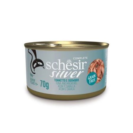 Schesir Cat konz. Senior Wholefood tuniak/makrela 70g