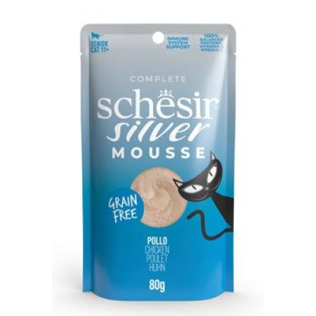 Schesir Cat vrecko Senior Lifestage Mousse kura 80g