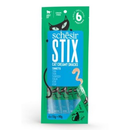 Schesir Cat pochúťka Stix Liquid Snack tuniak 6x15g