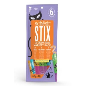 Schesir Cat pochúťka Stix Liquid Snack Variety 6x15g