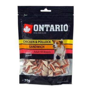 ONTARIO pochúťka Chicken Jerky Sandwich 70g