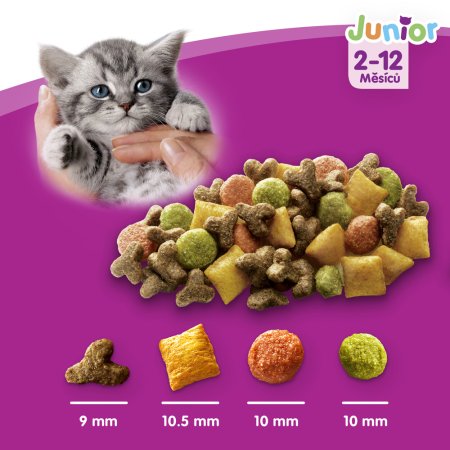 WHISKAS granule Junior s kuracím 800 g