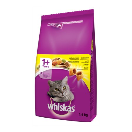 WHISKAS granule s kuracím 1,4 kg