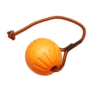 PROFIZOO Loptička FOAM so šnúrkou veľký (9 mm x 53 cm) oranžová