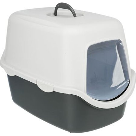 WC VICO kryté s dvierkami, bez filtra 56 x 40x 40cm, svetlosivá/tmavosivá