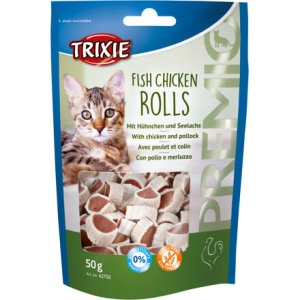 Trixie Premio ROLLS Light - rolky kura - losos 50g 