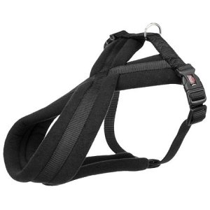 Trixie Nylonový postroj PREMIUM podšitý - čierna 35-50 cm/20 mm