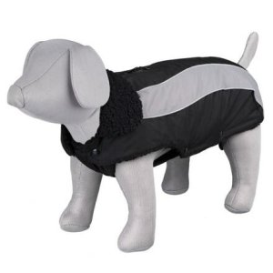 Trixie Zimný obleček MARNE čierny, s prievlakom na vodítko - DOPREDAJ