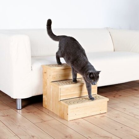 Drevené schody pre malé psy a mačky, max.50kg 40x38x45cm