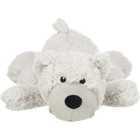 Be Eco medveď ELROY, plyšová hračka so zvukom pre psov, 42 cm, biela