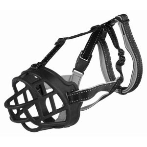 Trixie Silikónový náhubok FLEX L-XL 35 cm/hlava max.30 cm čierny