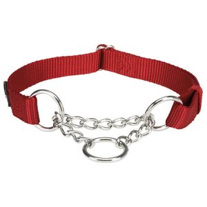 Trixie Nylonový polosťahovací obojok PREMIUM - červená 30-40 cm/15 mm