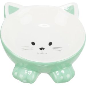 Trixie Keramická miska ergonomická 0.15 l/14 cm, vyvýšená, tvar mačka