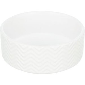 Trixie Keramická miska, vrúbkovaná, biela 0,4 l/ 13 cm