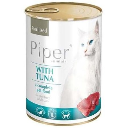 PIPER CAT konzerva pre sterilizované mačky, s tuniakom, 400g