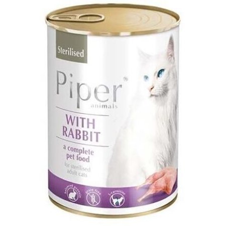 PIPER CAT konzerva pre sterilizované mačky, s kálíkom, 400g