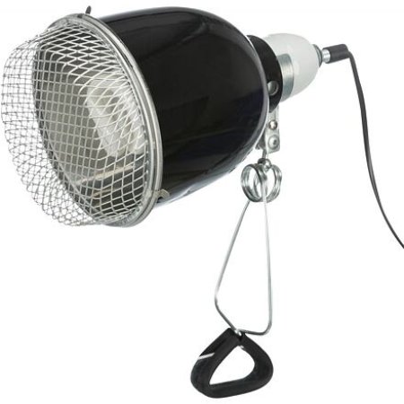 Reflektorová svorková lampa s ochrannou mriežkou, 14x19cm, 150 W (RP 0,10 €)