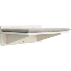 Trixie Podesta s vankúšom, prvok na stenu, 50 x 17,5 x 36,5 cm, biela