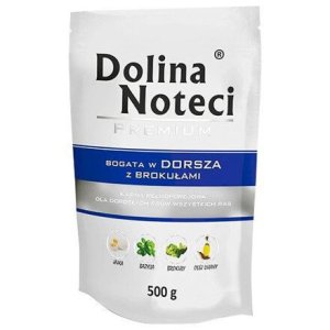 DOLINA NOTECI PREMIUM treska s brokolicou vrecko pre psov 500 g