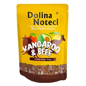 DOLINA NOTECI SUPERFOODS klokan a hovädzie vrecko pre psov 300 g