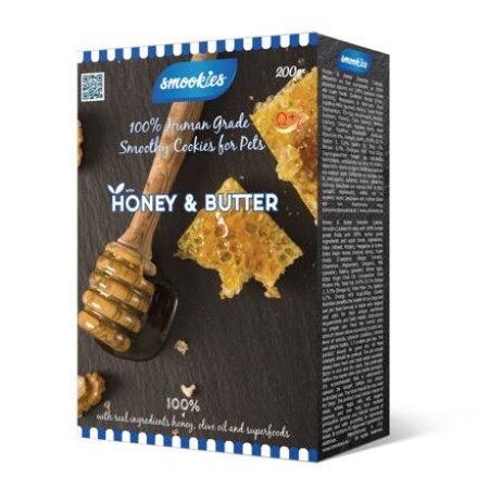 SMOOKIES Premium HONEY - medové sušienky 100% human grade, 200g
