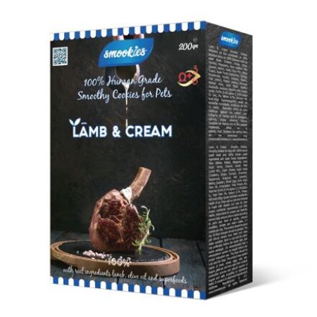 SMOOKIES Premium LAMB - jahňacie sušienky 100% human grade, 200g