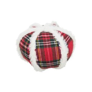 Trixie Xmas Ball - vianočná látková lopta zdobená plyšom, 15 cm