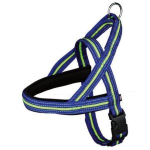 FUSION postroj bezp.polstrovaný neoprénom XL 78-100m/35mm, modro/zelený - DOPREDAJ