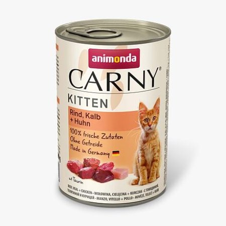 ANIMONDA konzerva CARNY Kitten - hovädzie, teľacie + kuracie 400g