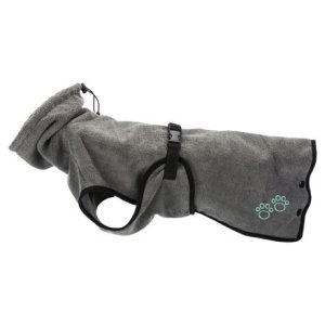 Trixie Kúpací plášť / župan pre psov, šedá S 40 cm