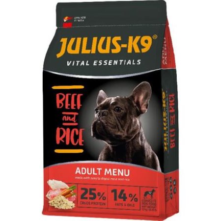 JULIUS K-9 HighPremium ADULT Vital Essentials BEEF&Rice 12 kg