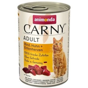 ANIMONDA konzerva CARNY Adult - hovädzie, kura, kačacie srdce 400g