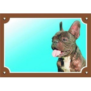 Tabuľka francúzsky buldok tmavý