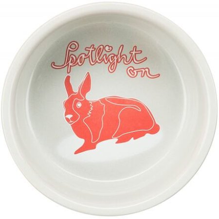 Keramická miska s bodkami, pre králiky, 250 ml/ 11 cm